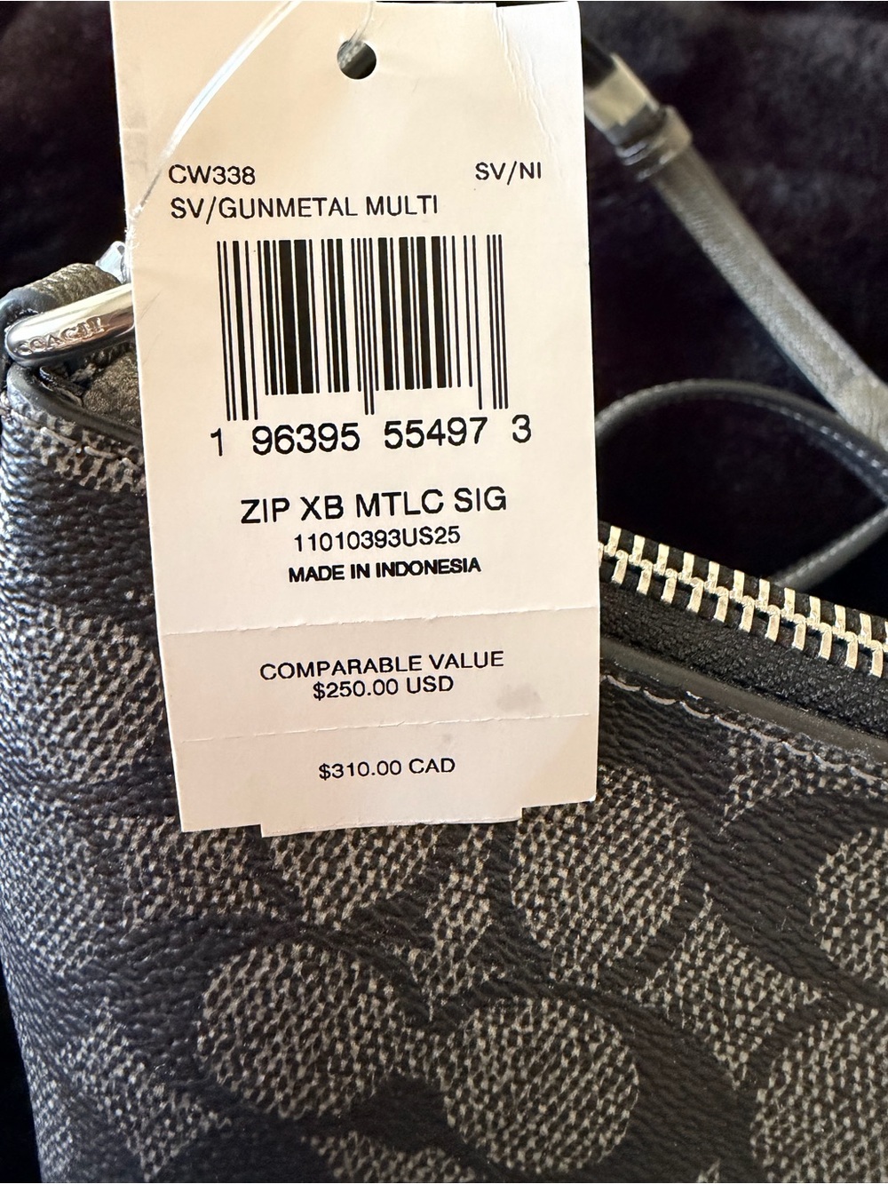 Coach Mini Crossbody Bag in Gunmetal - Picture 2 of 2